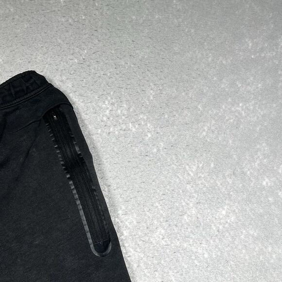Nike Sportswear Tech Fleece Sweat Shorts Mens Medium Black Pockets Drawstring - Picture 9 of 13